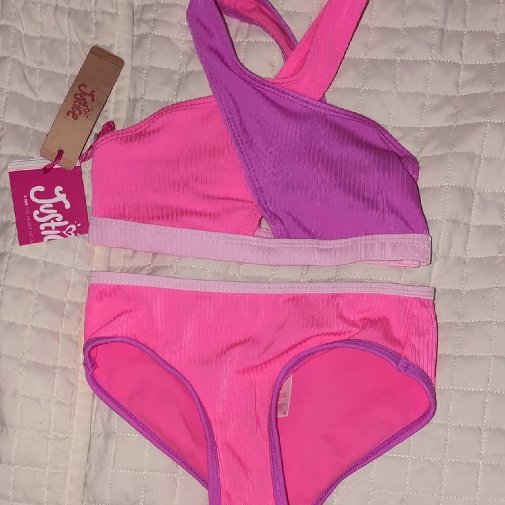 Justice Vibrant Pink Swimwear